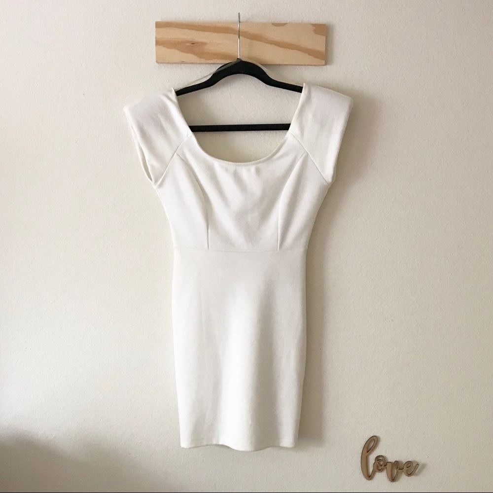 Foreign Exchange White Mini Dress